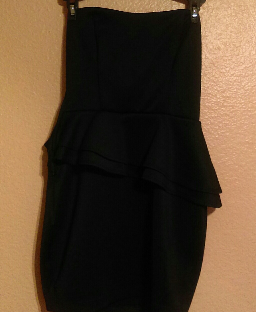 Charlotte Russe strapless black dress